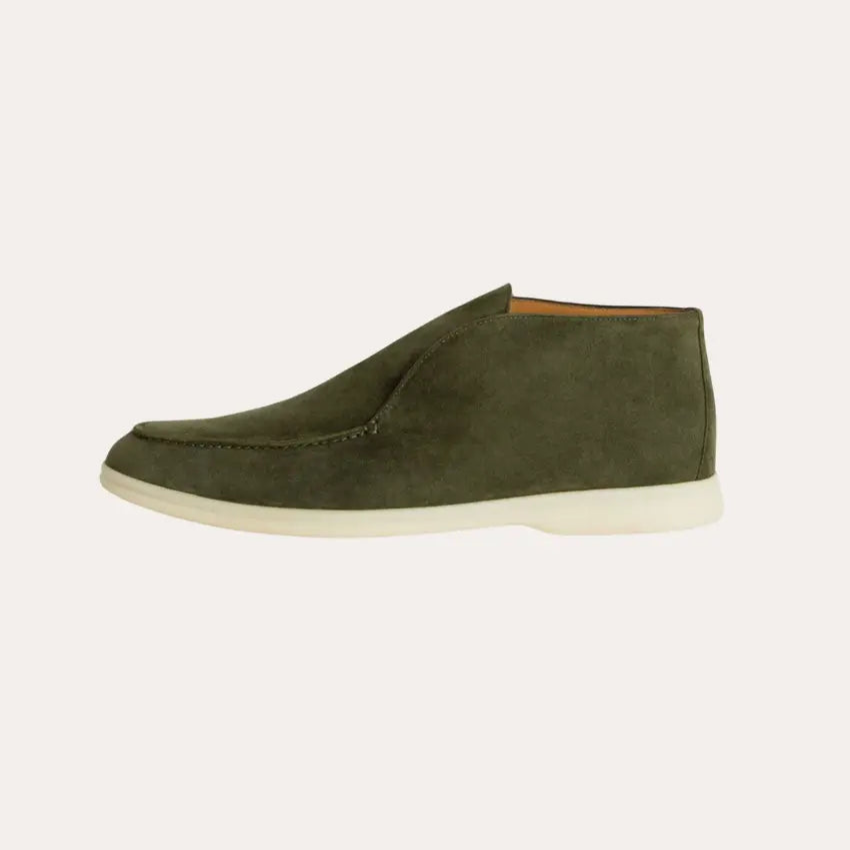 Suède City Loafers - Profond Groen