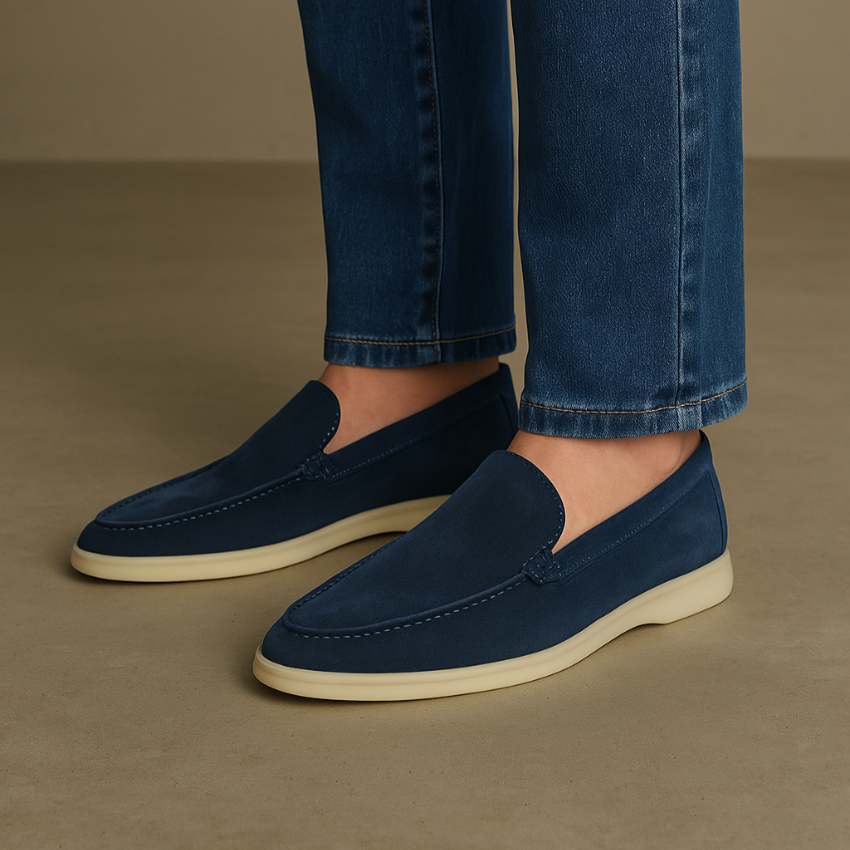 Refined Suede Loafers – Blauw