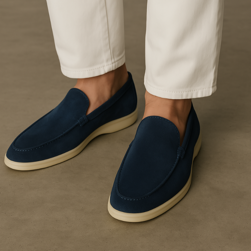 Refined Suede Loafers – Blauw