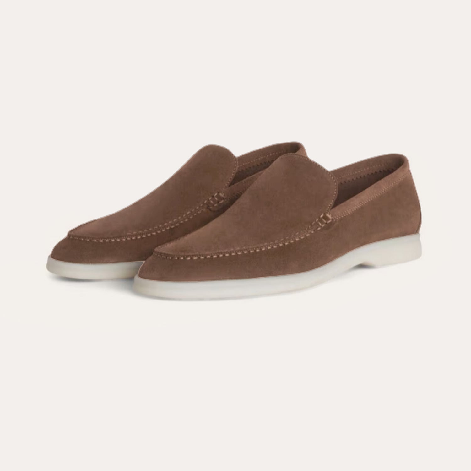 Refined Suede Loafers – Profond Bruin