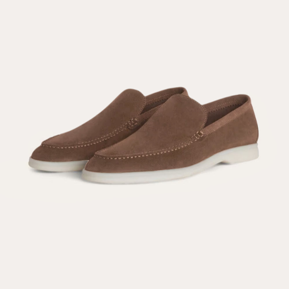 Refined Suede Loafers – Profond Bruin