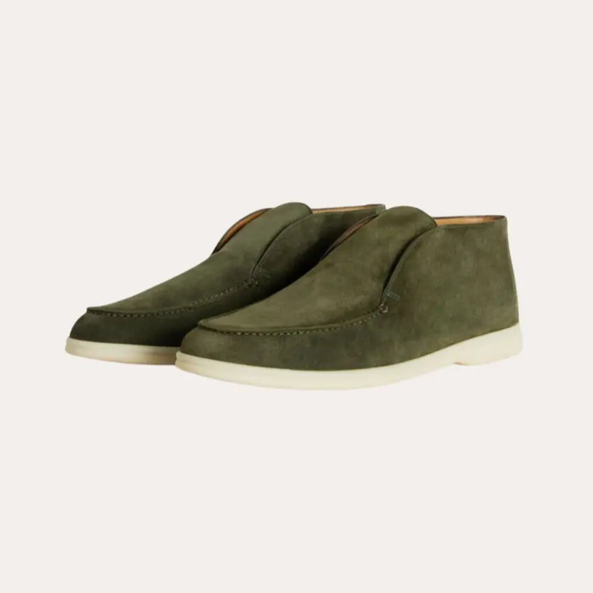 Suède City Loafers - Profond Groen