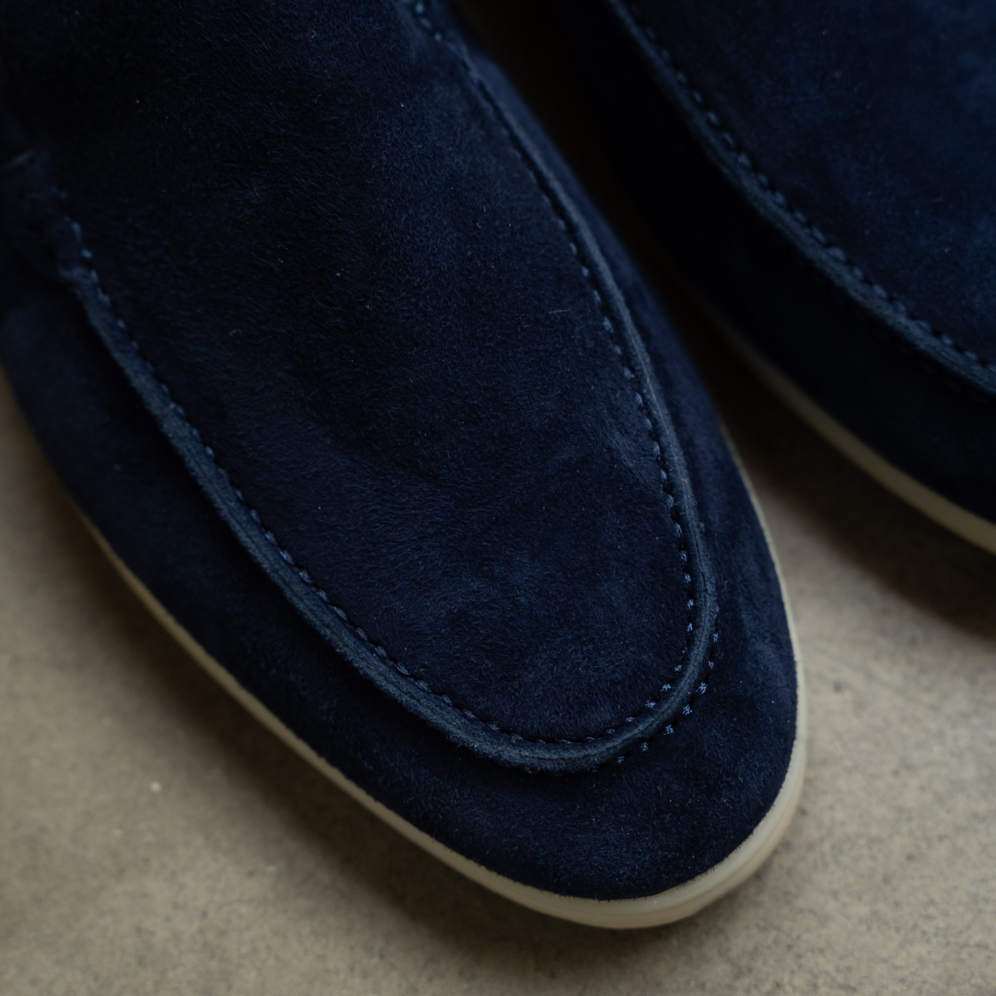 Refined Suede Loafers – Marineblauw
